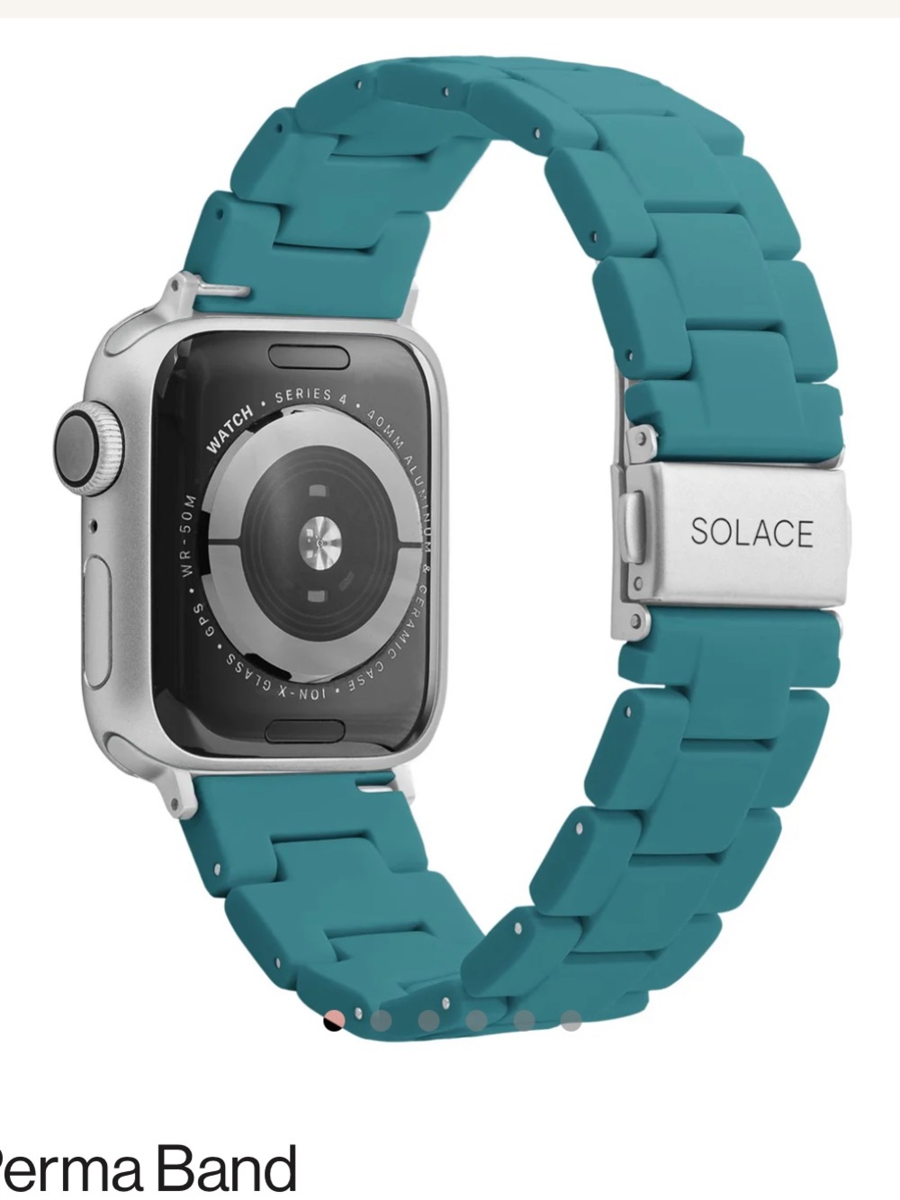 Solace Perma Band Silicone Watch Strap - Teal